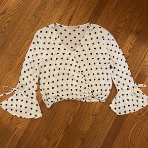 Polka dot blouse